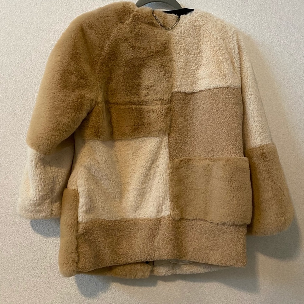 Bcbgeneration Patchwork Faux Fur Coat - image 3